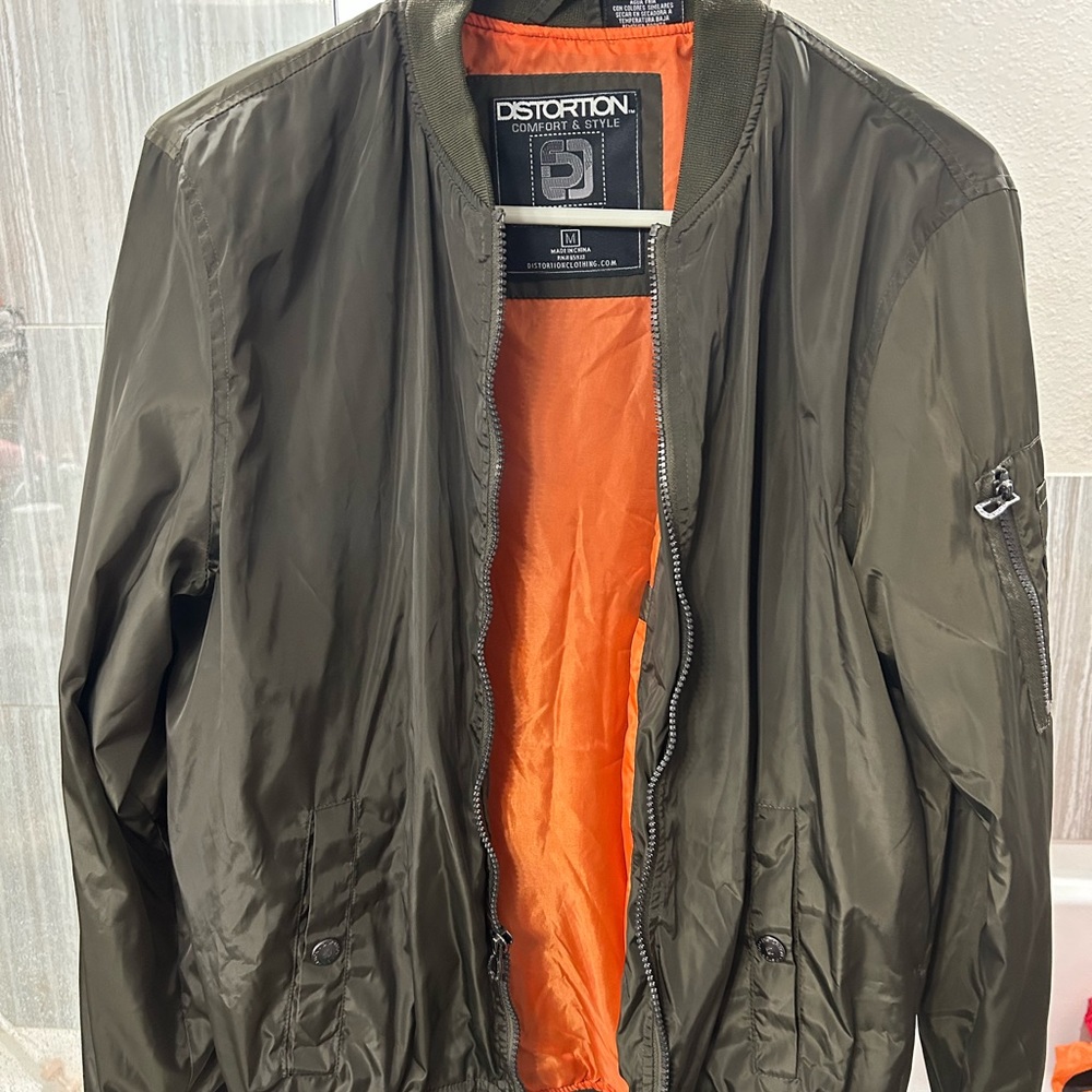 Military Green Bomber Jacket